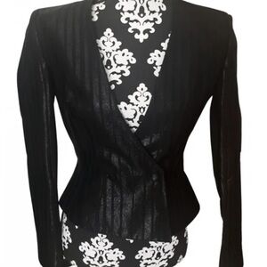 Rare, archival Thierry Mugler structured waist blazer. C. 1996-98